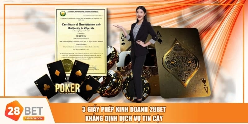 3 Giấy Phép Kinh Doanh 28BET Khẳng Định Dịch Vụ Tin Cậy 3 Giấy Phép Kinh Doanh 28BET Khẳng Định Dịch Vụ Tin Cậy